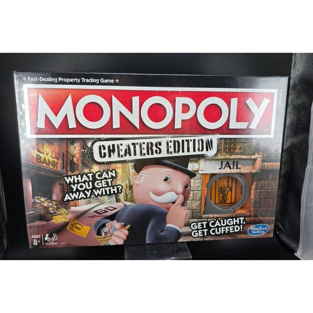 Monopoly Cheaters Edition Board Game Ages 8+ 2-6 Players By Hasbro Gaming
